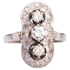 Vintage 0.50ct Diamond Princess Ring in 14K White Gold