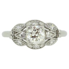 Vintage 0.55 Carat Diamond Cluster Ring