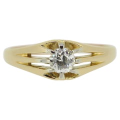 Vintage 0,60 Karat Altschliff Diamant Zigeuner Ring