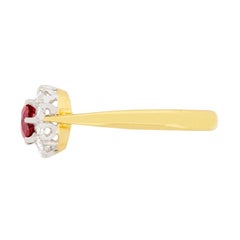 Vintage 0.60 Carat Ruby and Diamond Ring, circa 1950s
