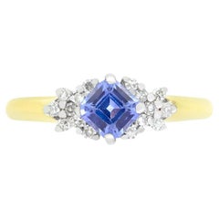 Vintage 0.60ct Sapphire and Diamond Cluster Ring, c.1993