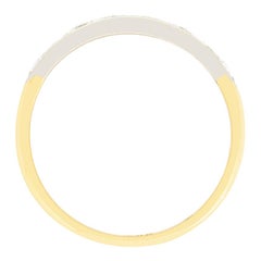 Vintage 0.70ct Diamond Half Eternity Ring, c.1960s