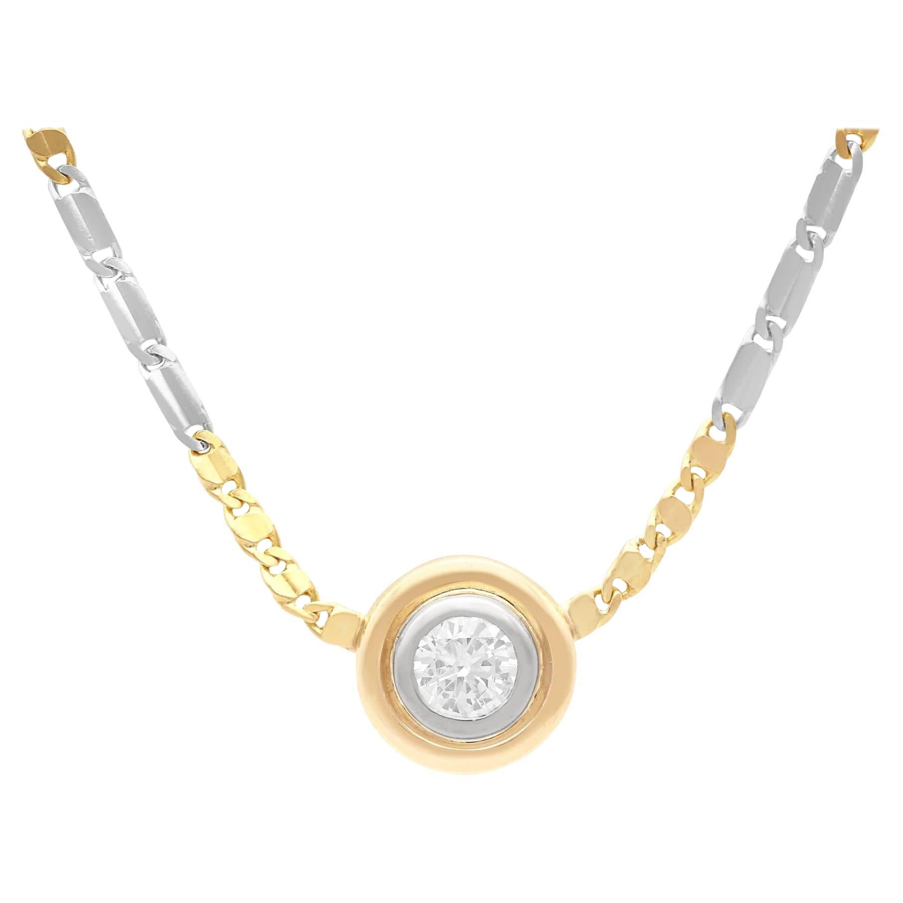 Anhänger aus 18 Karat Gold mit 0,72 Karat Diamanten