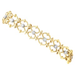 Vintage 0.72 Carat Diamond and Yellow Gold Bracelet