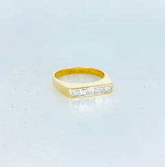 Vintage 0.75 Carat Five-Stone Asscher Cut Diamond Ring