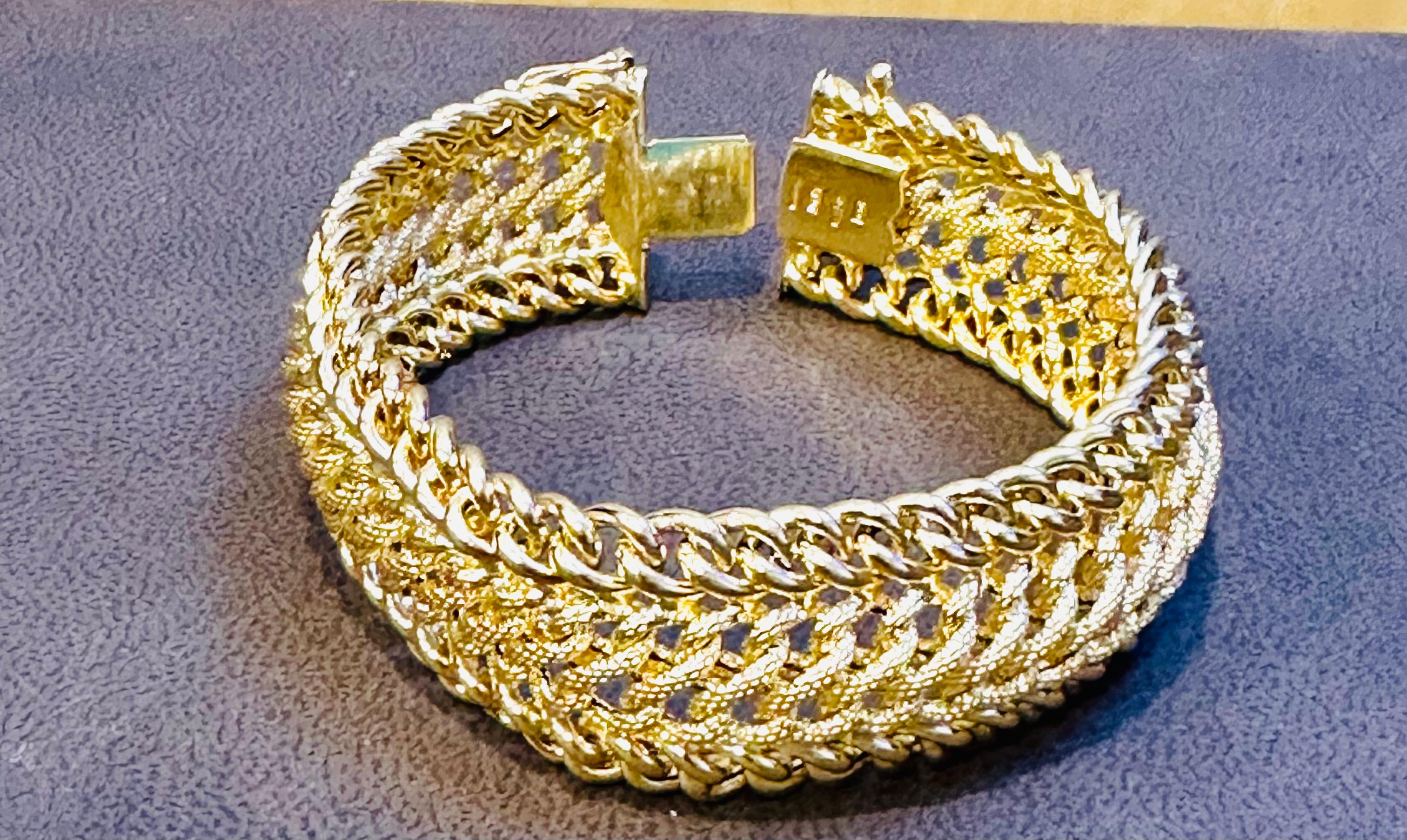 Gliederarmband aus 18 Karat Gelbgold, Italien 1