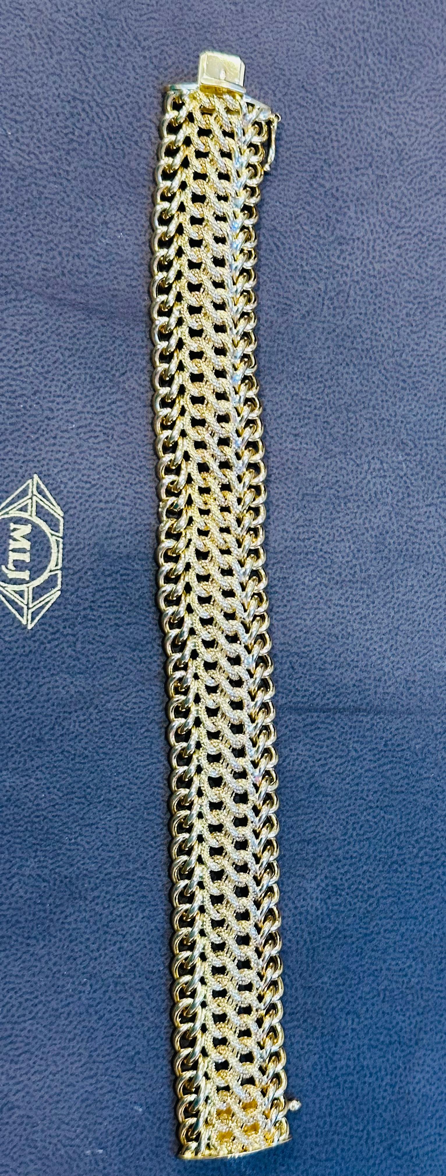 Gliederarmband aus 18 Karat Gelbgold, Italien 2