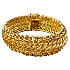 Gliederarmband aus 18 Karat Gelbgold, Italien