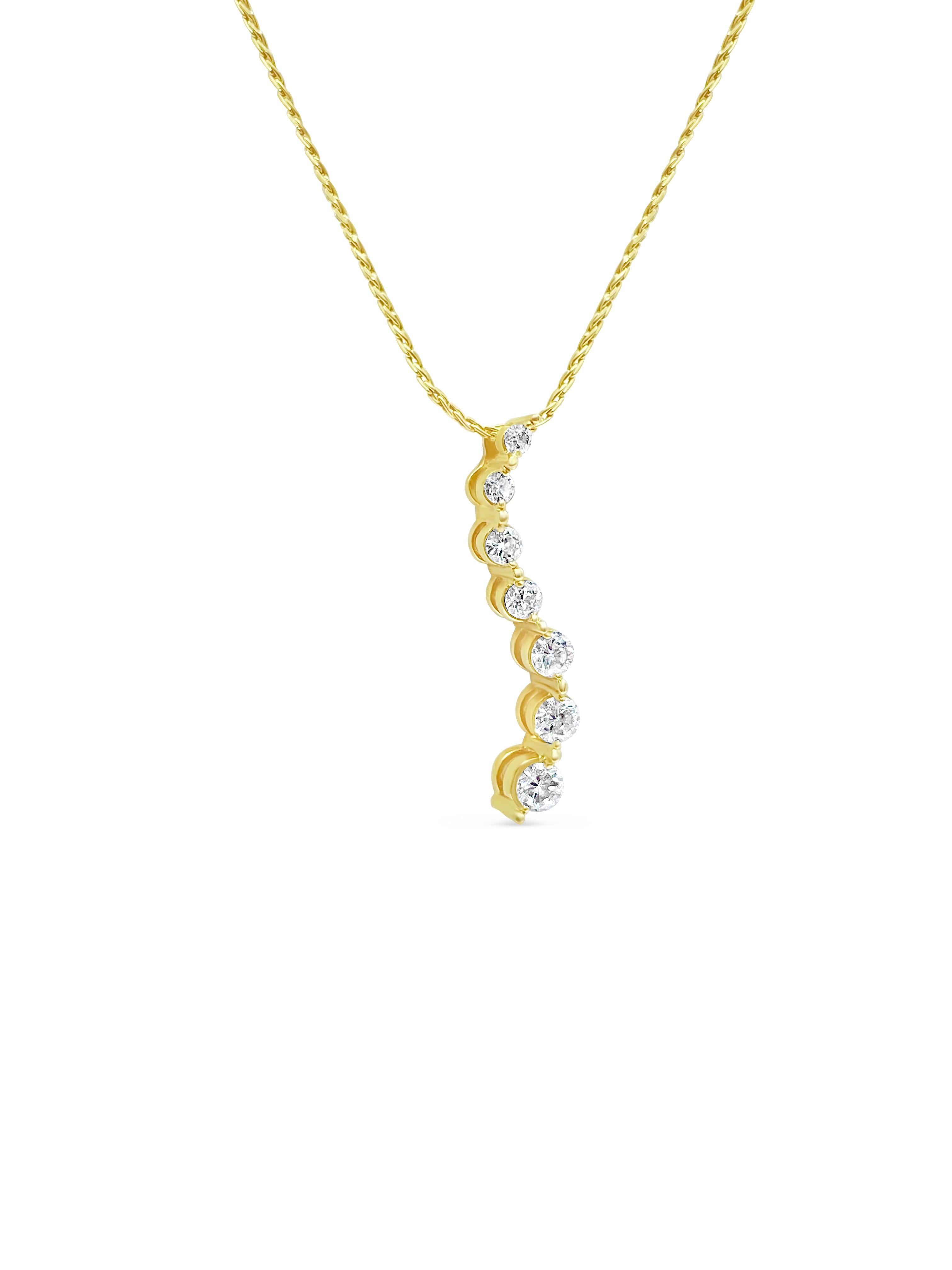 Medieval Vintage 0.80 Carat Diamond Pendant Necklace For Her For Sale