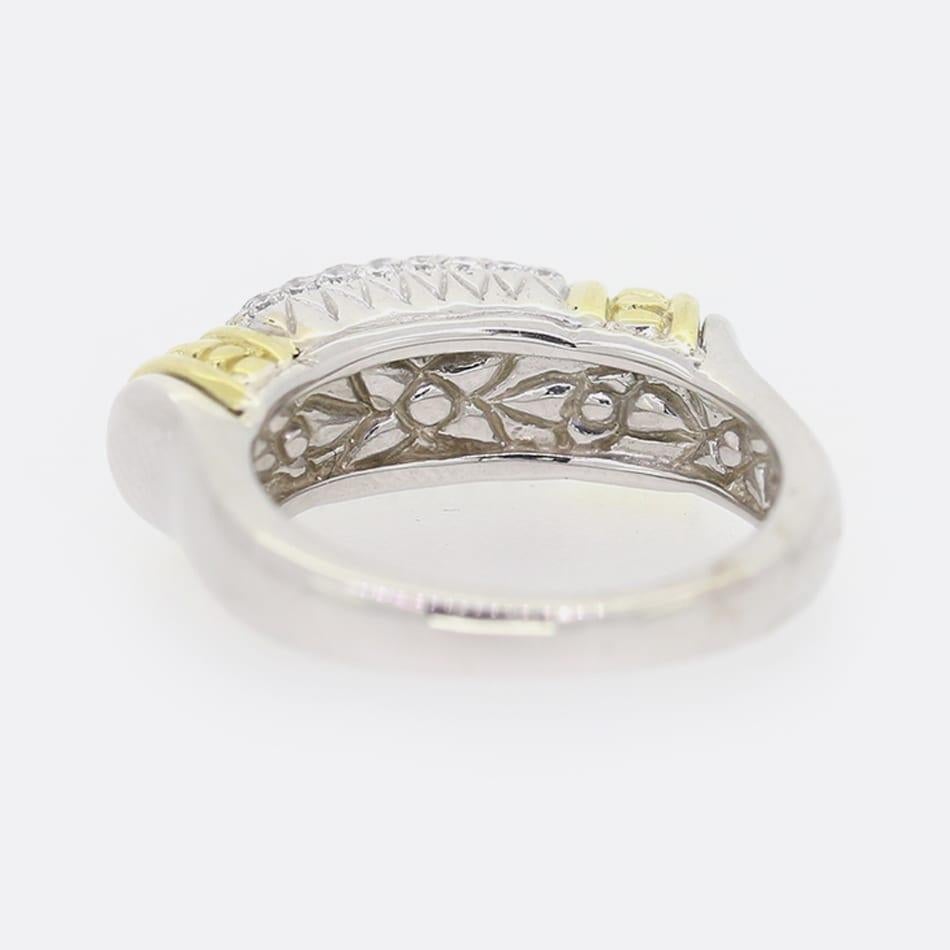 Vintage 0,80 Karat Diamantring mit Diamanten (Brillantschliff) im Angebot