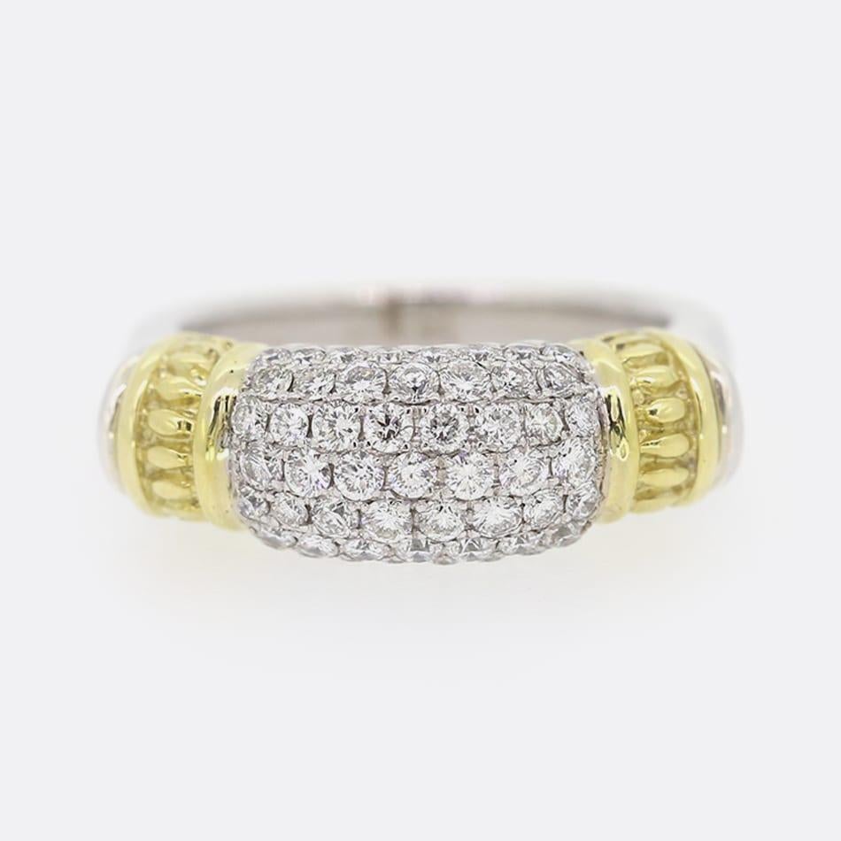 Vintage 0,80 Karat Diamantring mit Diamanten im Zustand „Gut“ im Angebot in London, GB