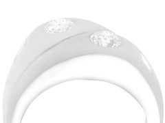 Vintage 0.81 Carat Diamond and Platinum Twist Cocktail Ring