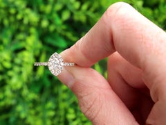 Vintage 0.82 Carat Diamond and 18K Yellow Gold Cluster Ring