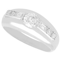 Vintage 0.82 Carat Diamond and Platinum Ring Circa 1940
