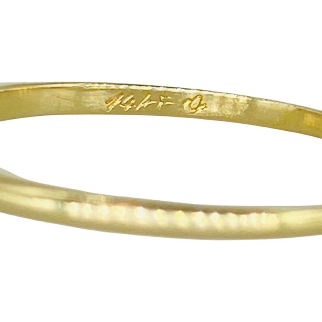 Women's Vintage 0.87 Carat Center Round Diamond Engagement Ring 14k Gold For Sale