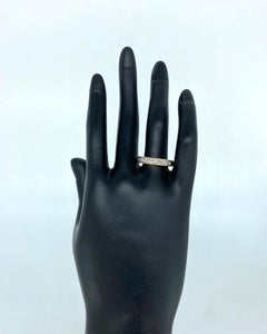 Vintage 0.88 Carat Diamonds Half Eternity Ring 14k Gold