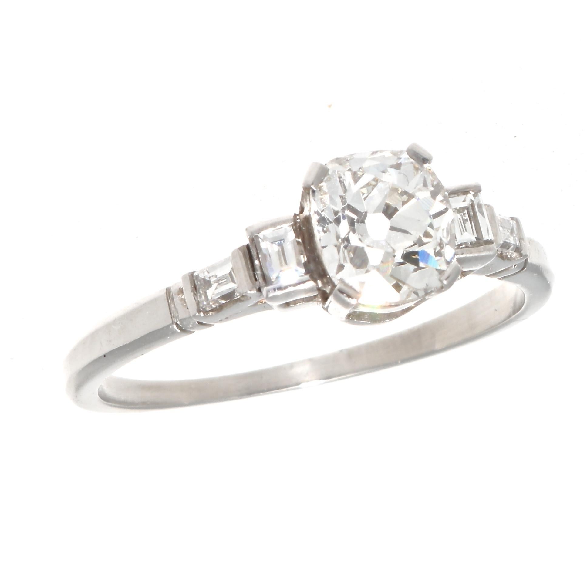 While the tradition of expressing one’s commitment has varied throughout the ages and across cultures, by the 1930s, the diamond engagement ring became a popular symbol to mark the promise of eternal love. Featuring a 0.91 carat old mine cut diamond