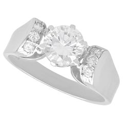 Solitär-Ring aus Platin mit 0.97 Karat Diamant