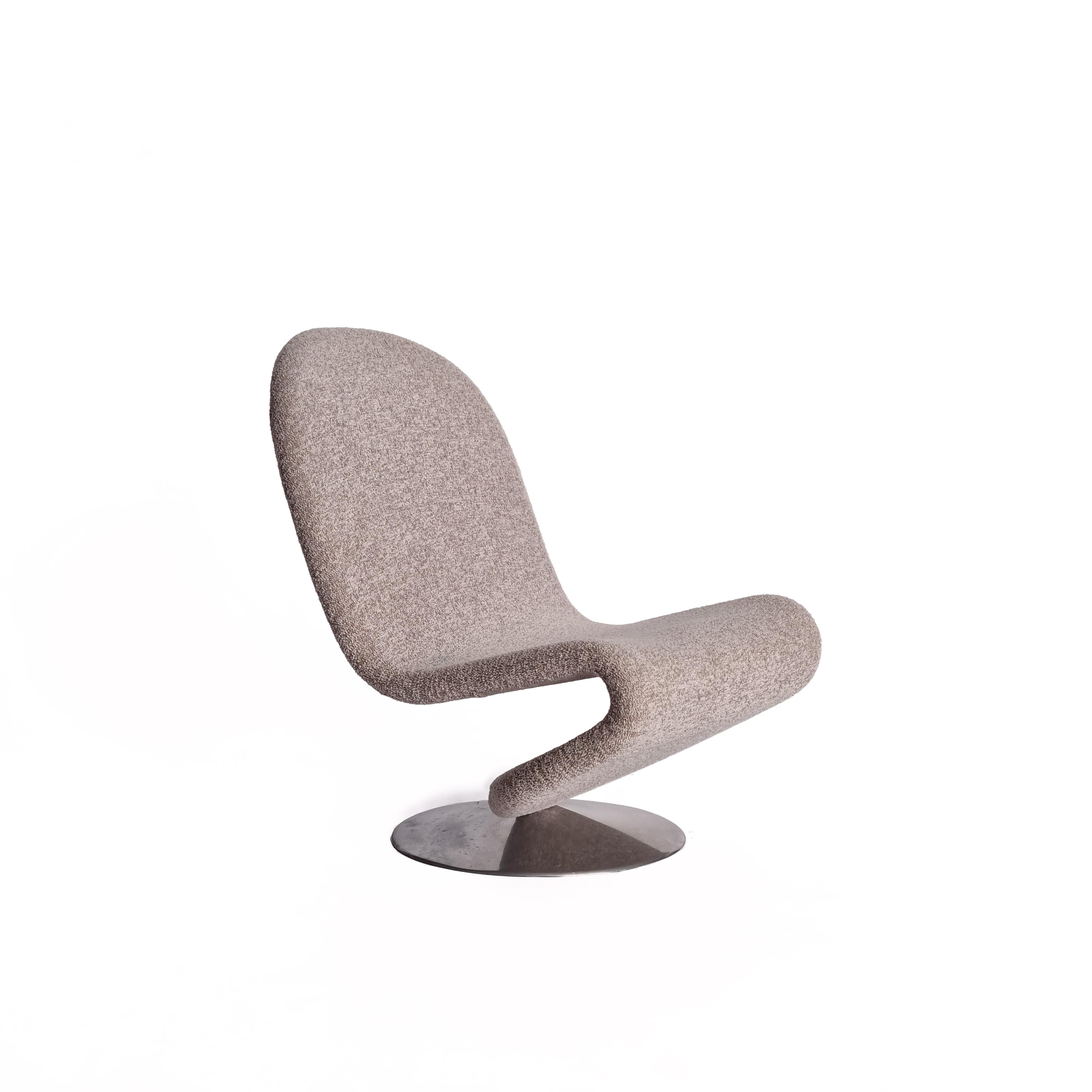 Mid-Century moderno Sedia da salotto 1-2-3 vintage di Verner Panton, anni '70 in vendita
