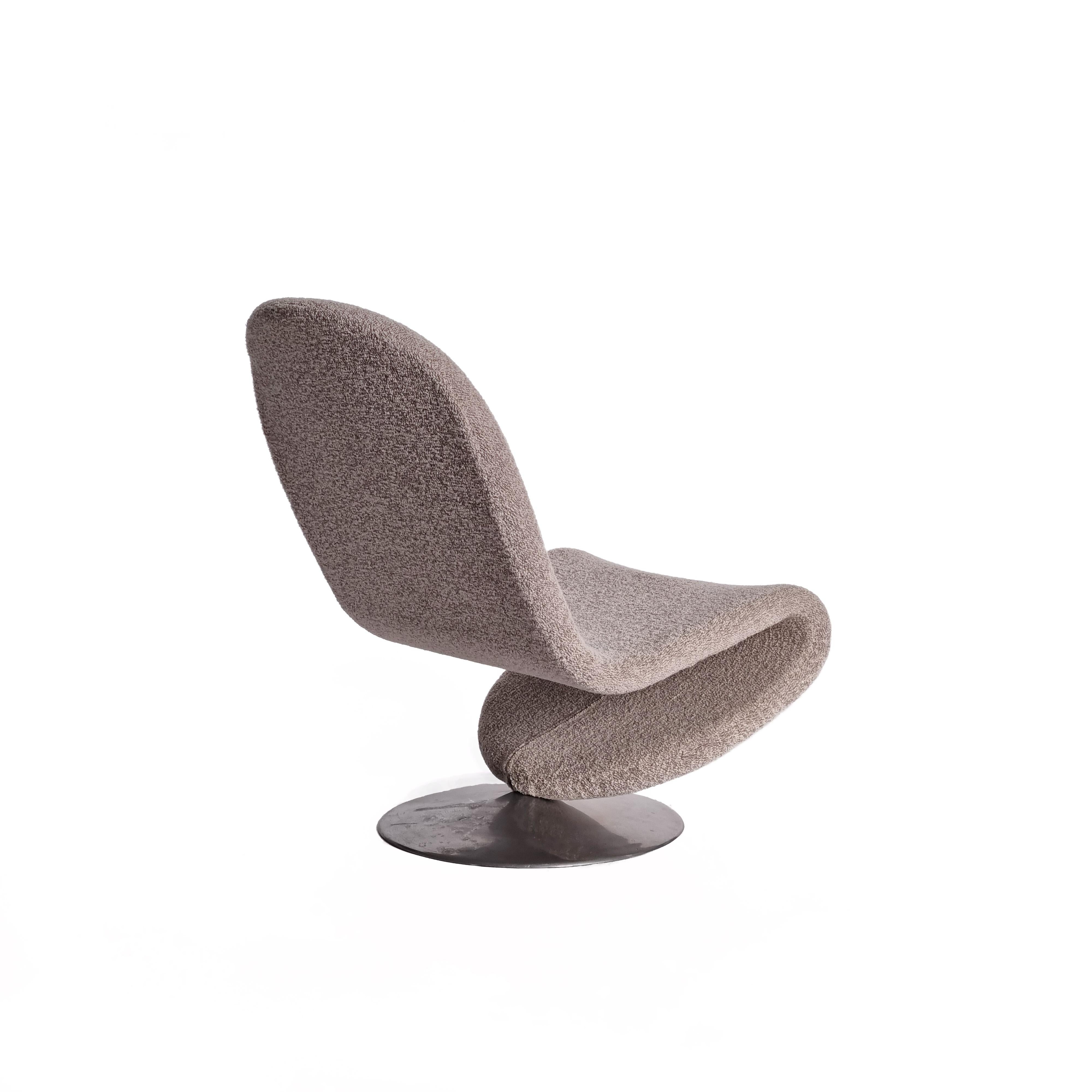 Sedia da salotto 1-2-3 vintage di Verner Panton, anni '70 In condizioni buone in vendita a Hilversum, NL