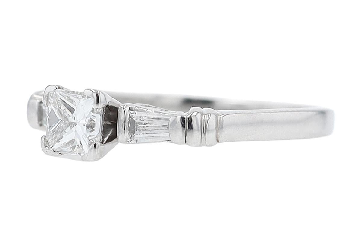 1 1/2 carat princess cut diamond ring