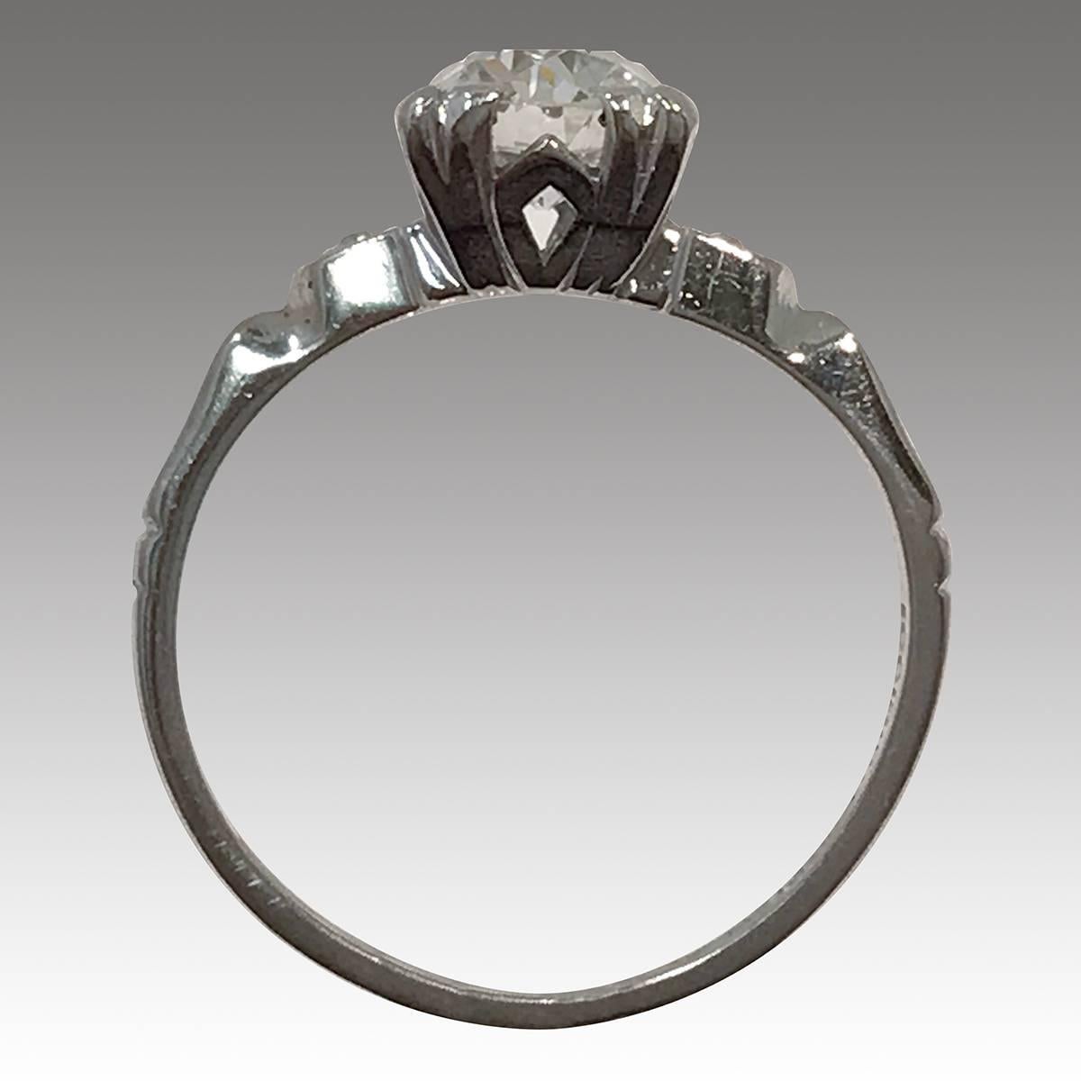 1 carat vintage diamond ring