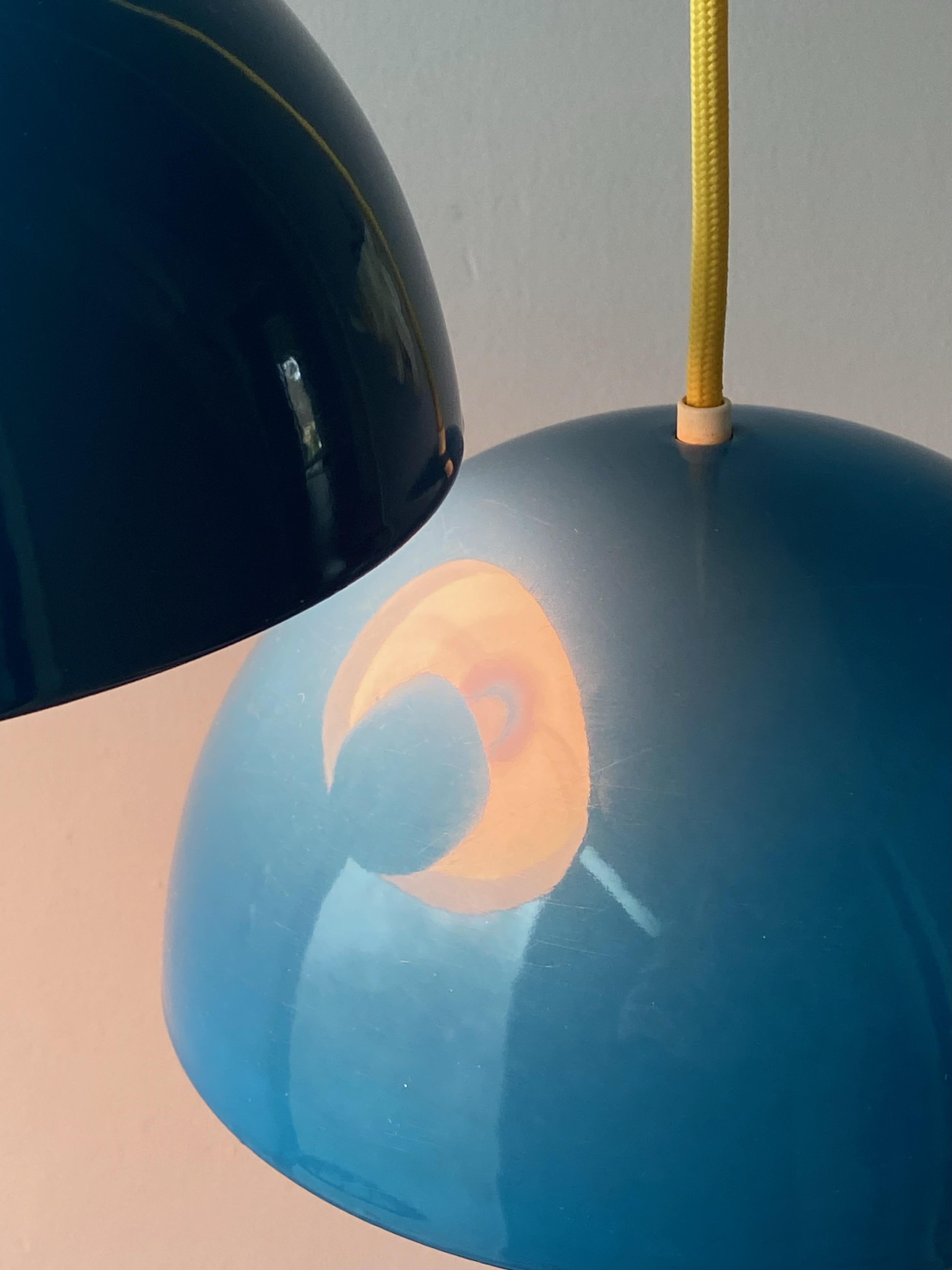 Metal Vintage Verner Panton Enamel Flowerpot Pendant Lamp by Louis Poulsen