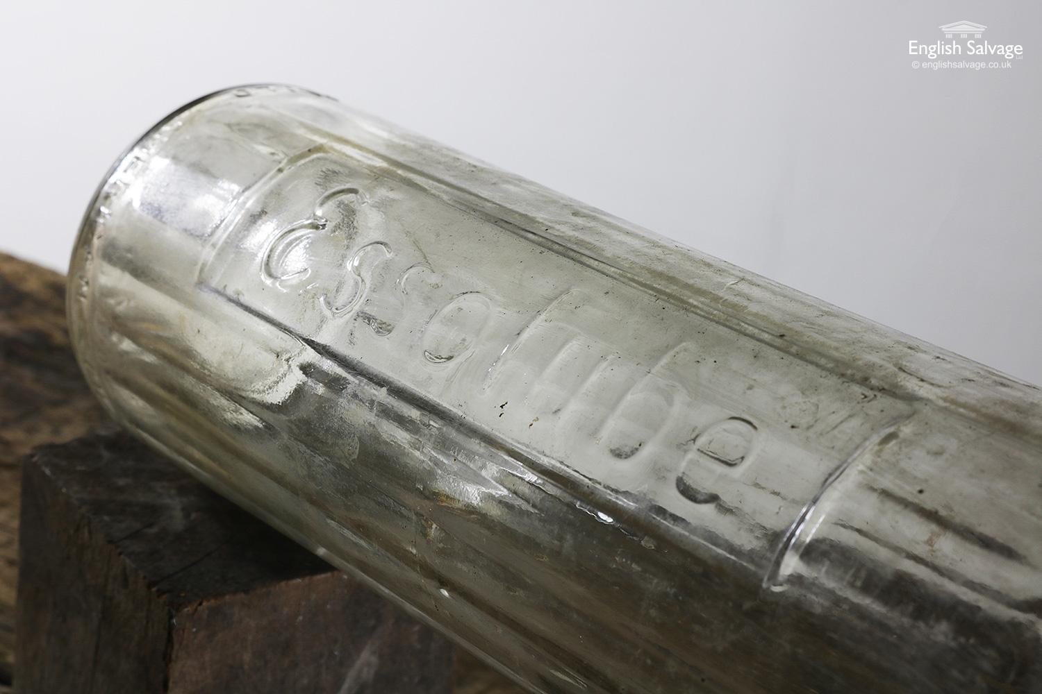 essolube glass bottle