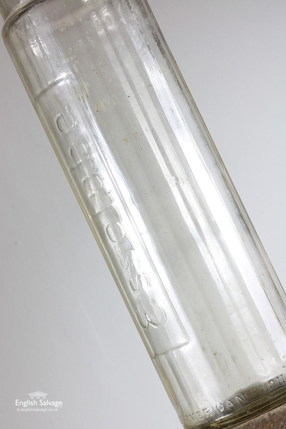 esso glass oil bottle