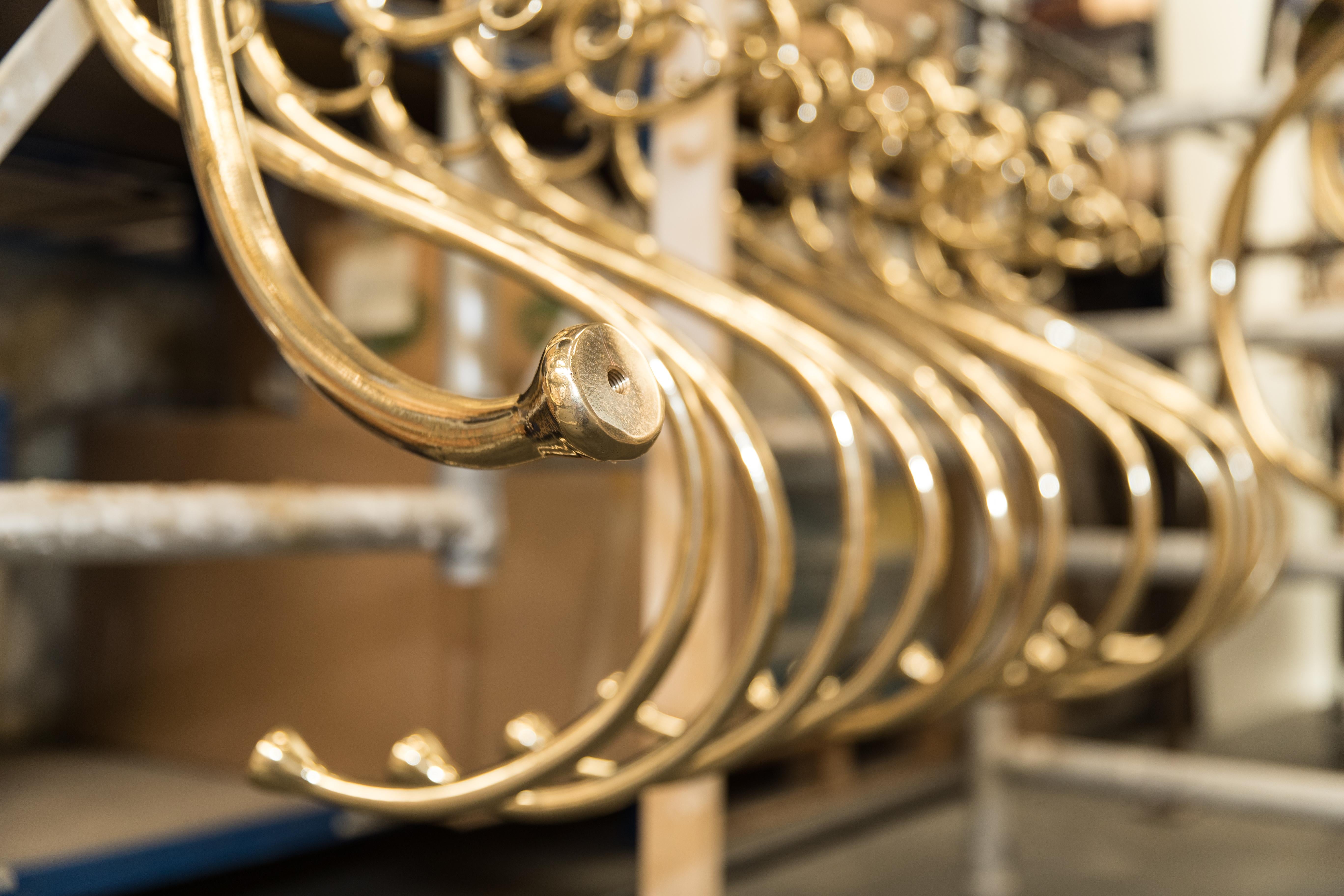 lustre hollandais laiton
