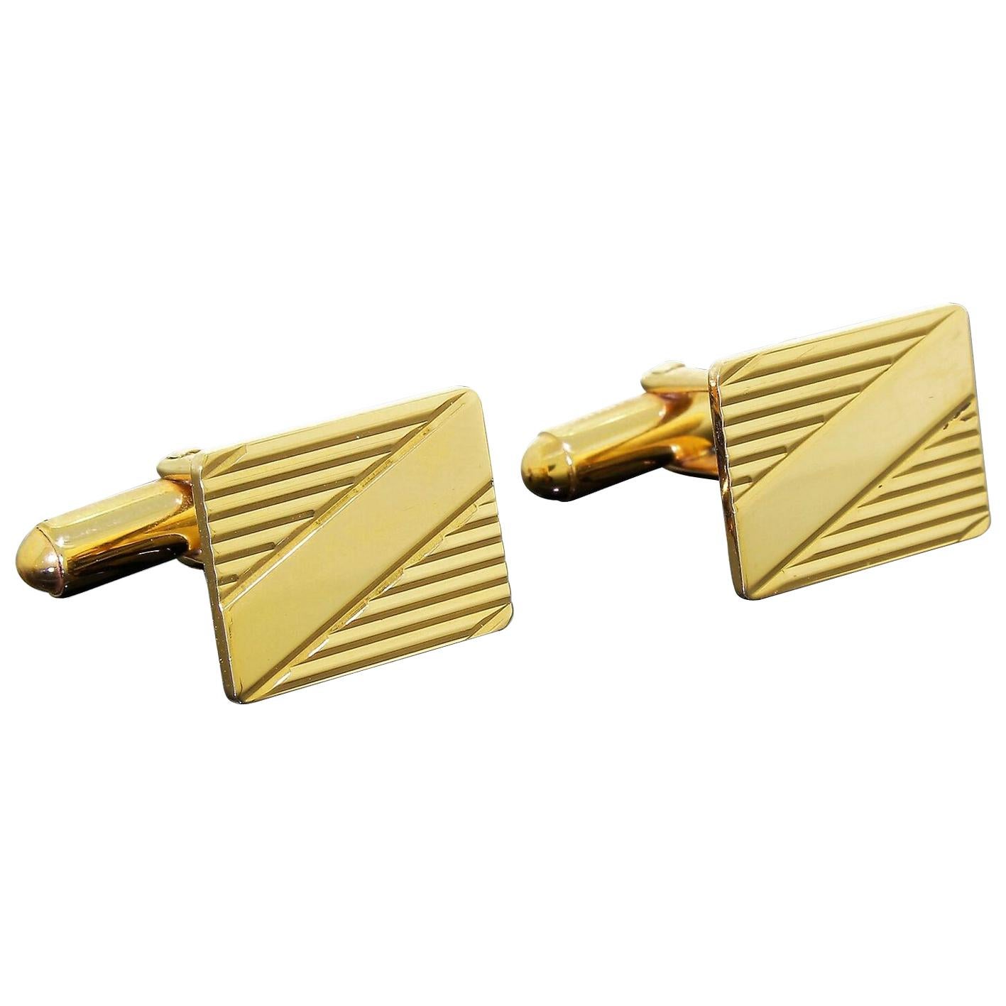 Vintage 10 Karat Gold Larter & Sons Cufflinks 7.80 Grams No Monogram