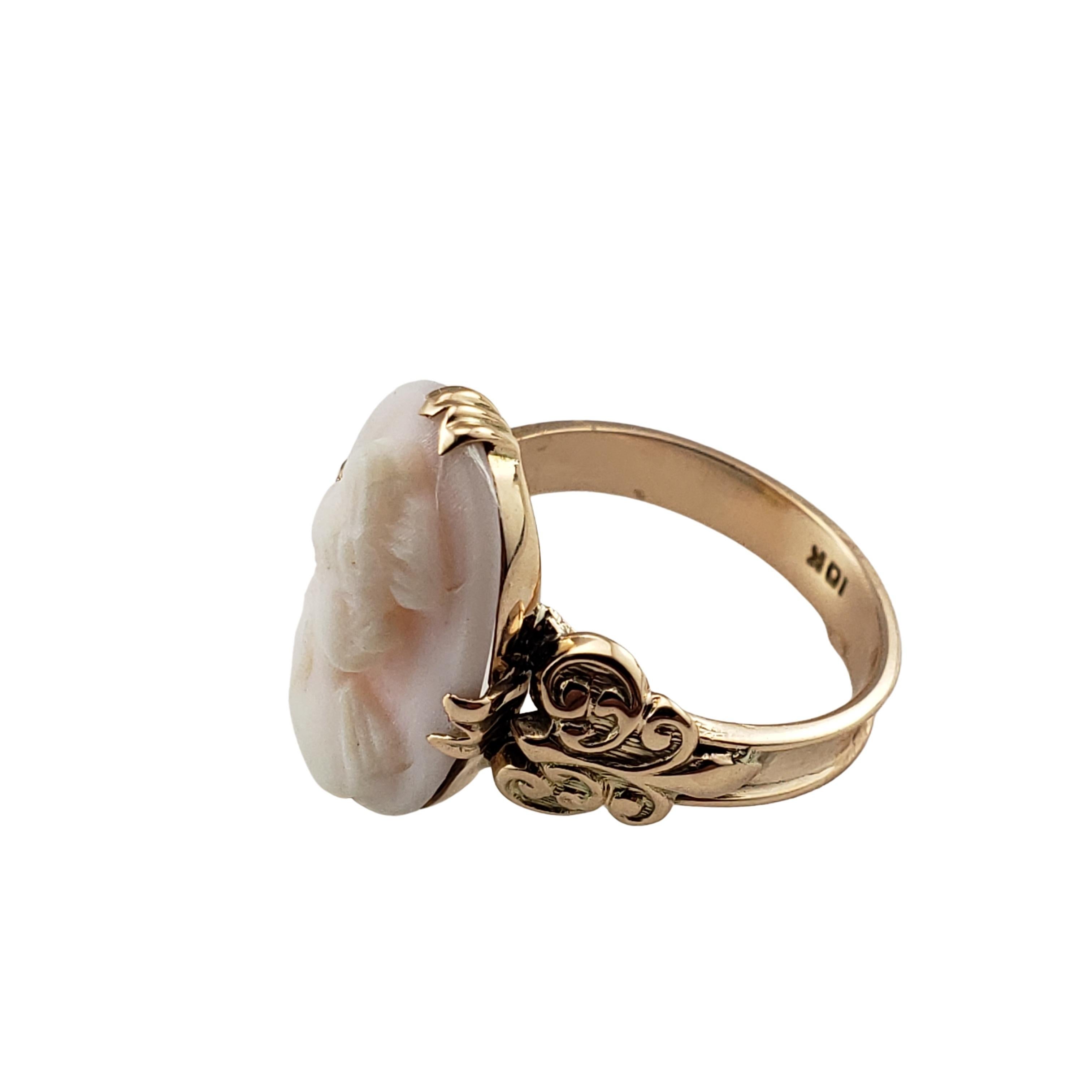 Kamee-Ring aus 10 Karat Gelbgold Damen