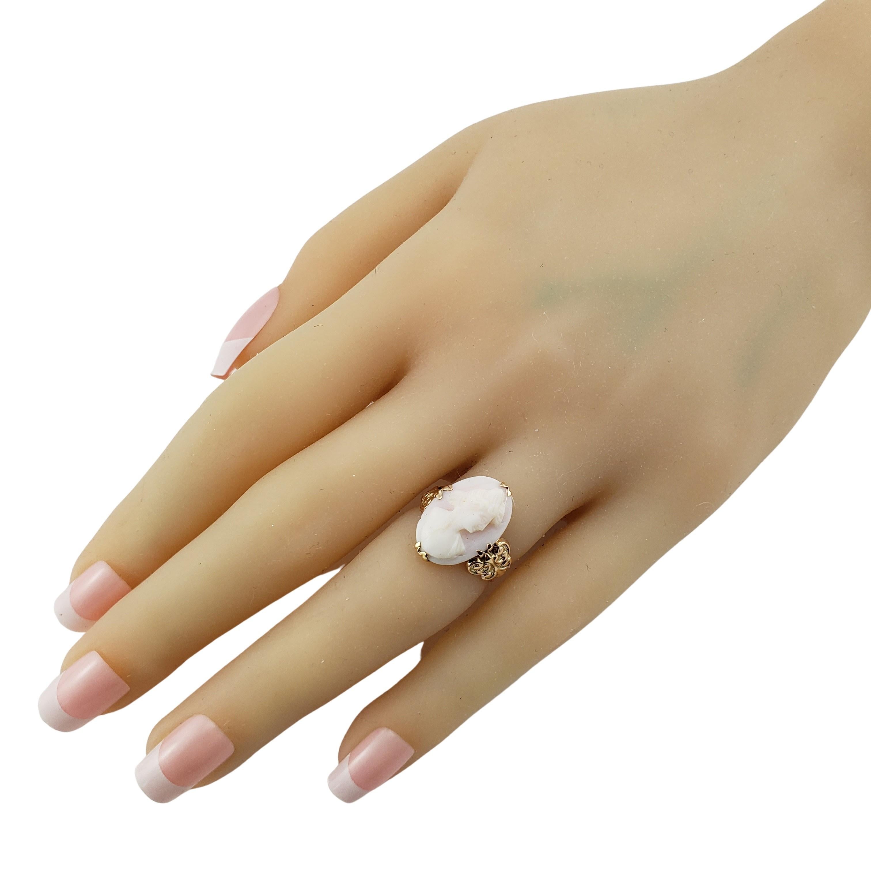 Kamee-Ring aus 10 Karat Gelbgold 3