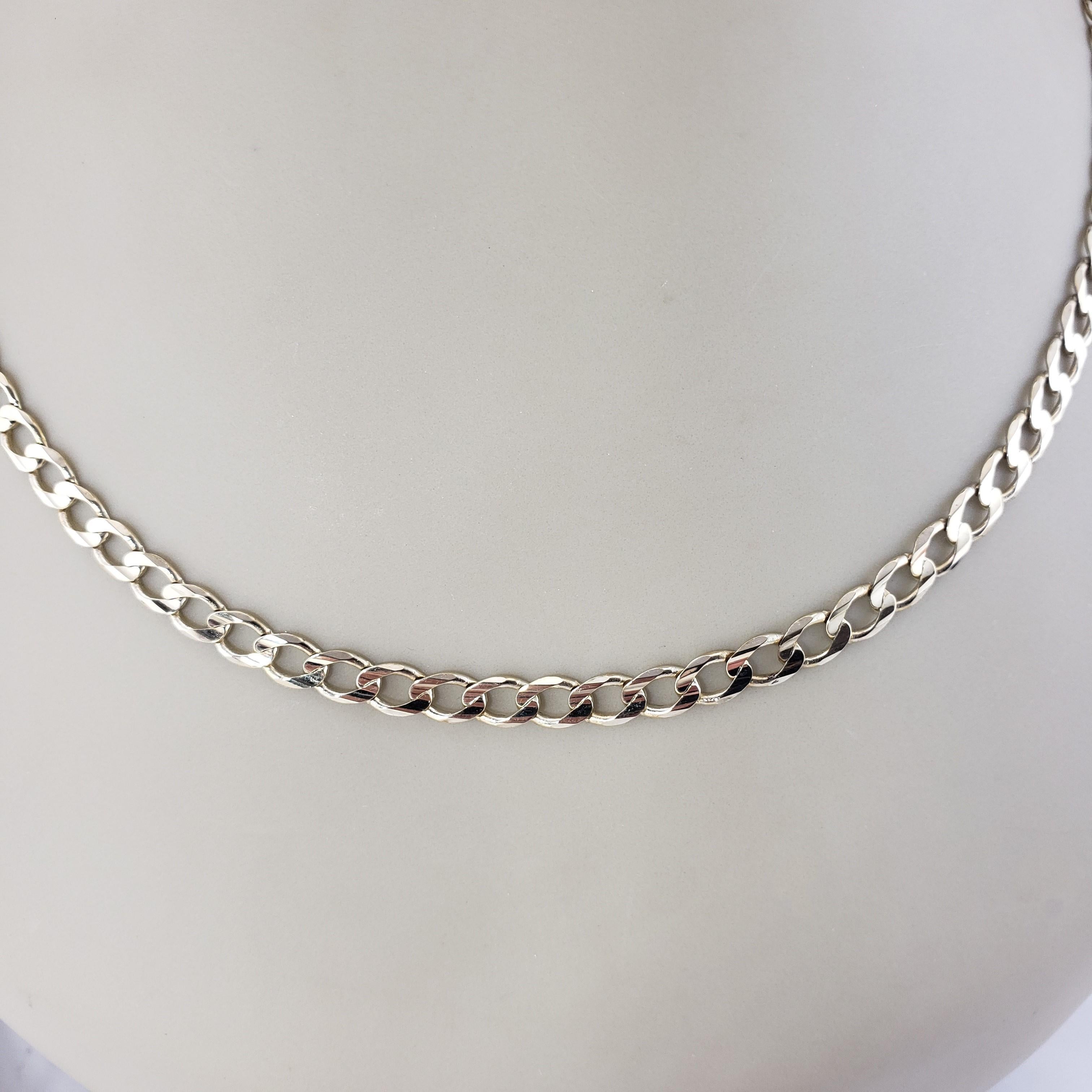 Vintage 10 Karat Yellow Gold Curb Chain Necklace #15329 For Sale 4