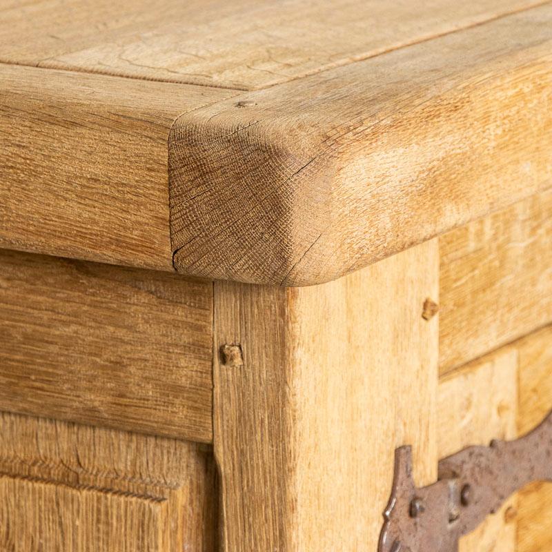 Vintage Bleached Oak Sideboard Buffet from France 5