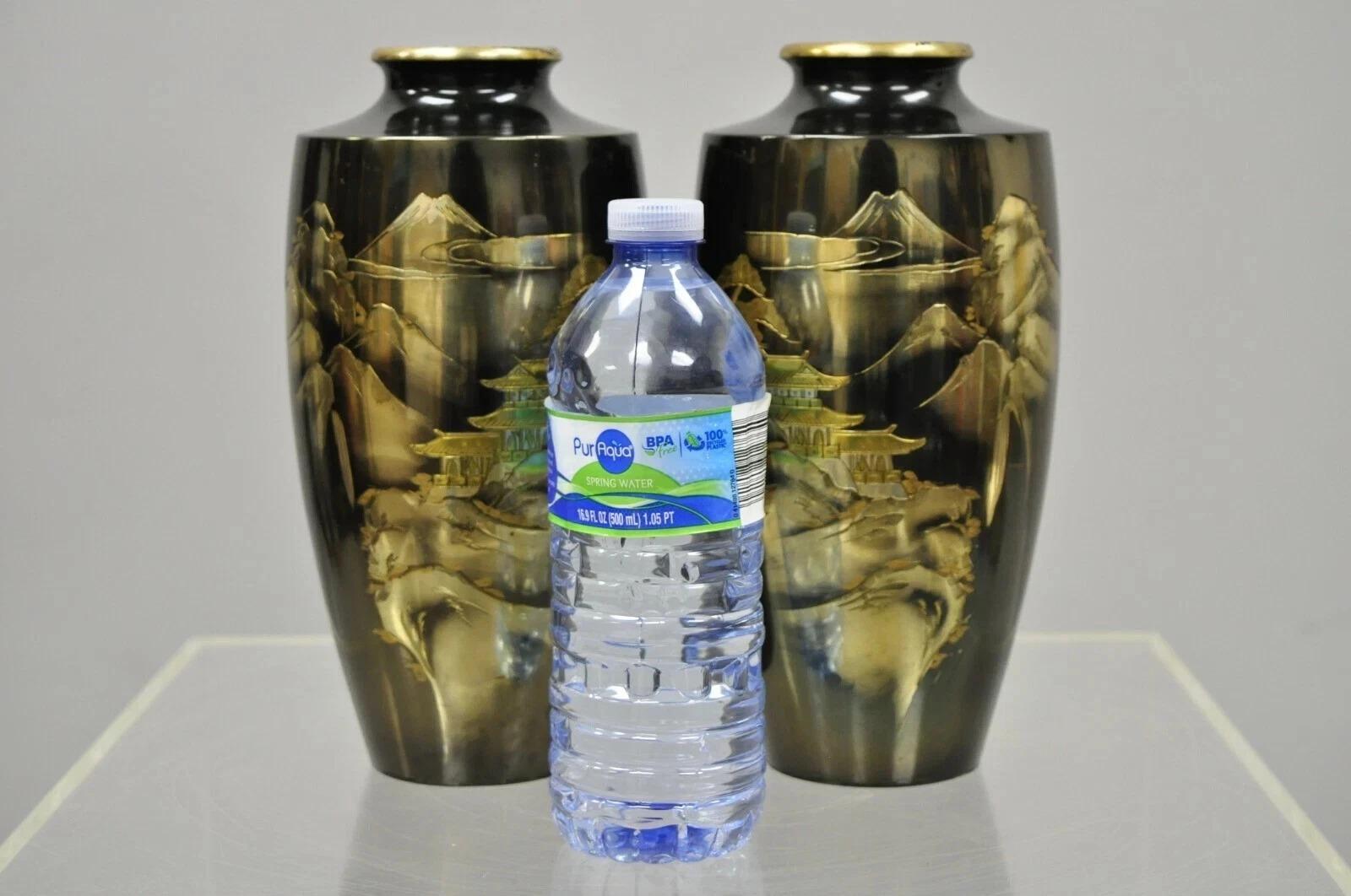 Set di vasi in metallo orientale da 10