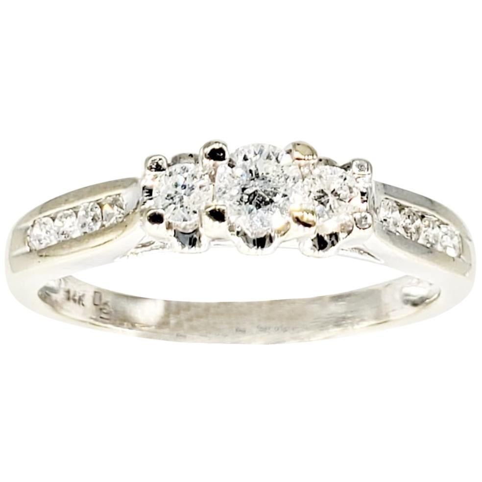Vintage 1.00 Carat Diamonds Engagement Ring 14 Karat For Sale