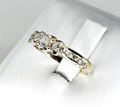 Vintage 1.00 Carat Diamonds Engagement Ring 14 Karat
