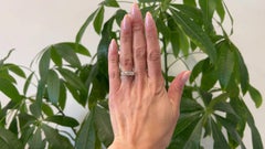 Vintage 1.00 Carat Total Weight Diamond Platinum Five Stone Ring