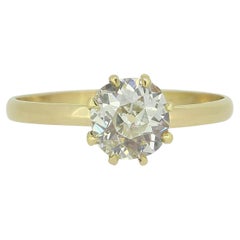 Vintage 1.00ct Old European Cut Diamond Solitaire Ring