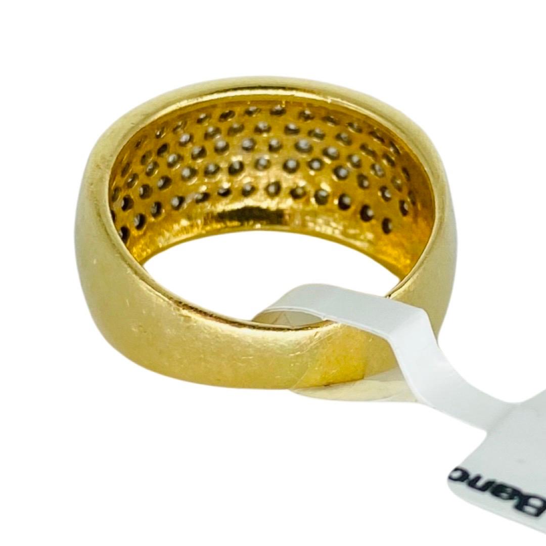 Women's Vintage 1.00tcw Diamonds Half Eternity Band Ring 14k Gold For Sale
