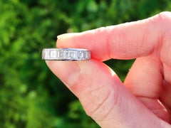 Vintage 1.01 Carat Diamond and Platinum Seven Stone Cocktail Ring