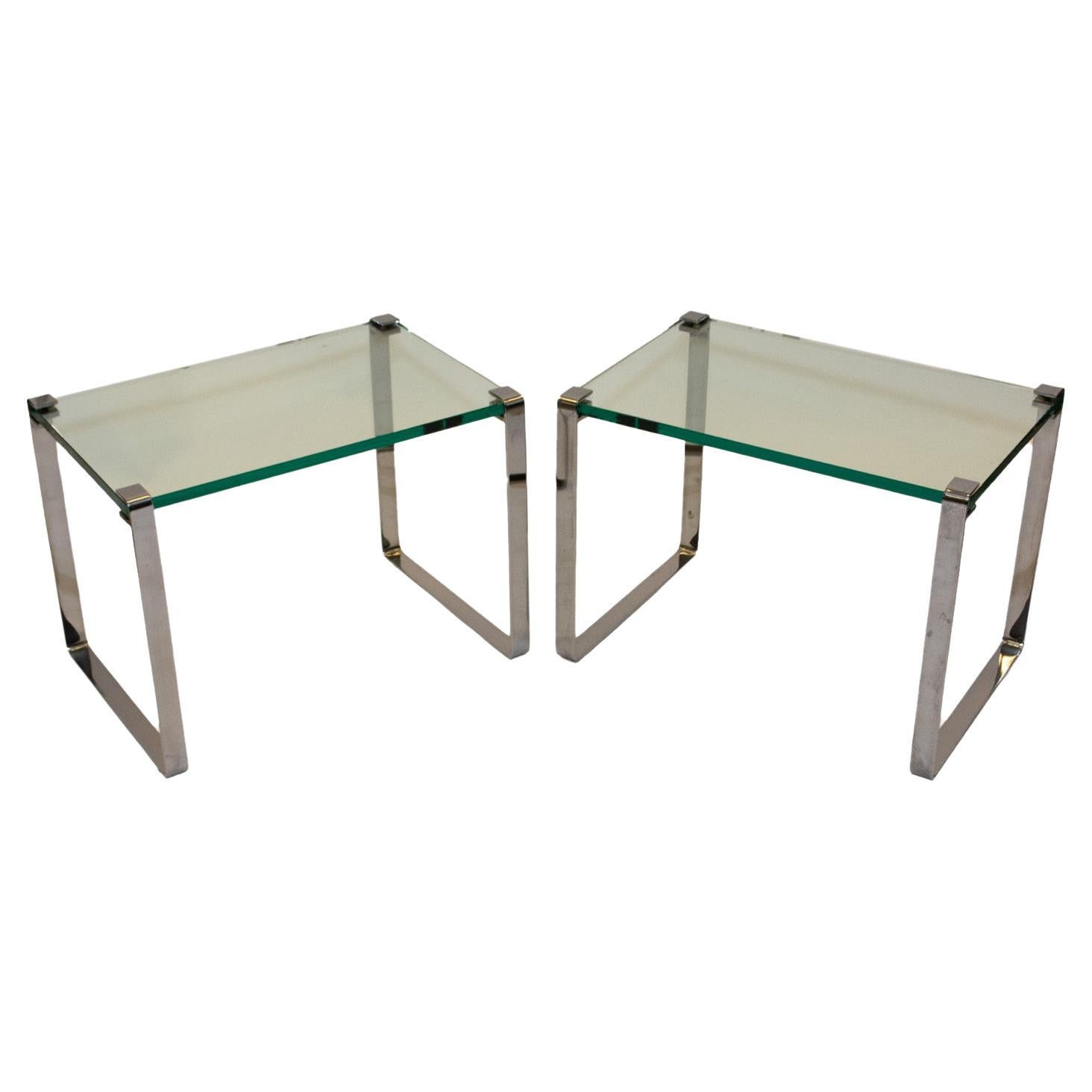 Vintage 1022 Side Tables by Peter Draenert, Pair For Sale