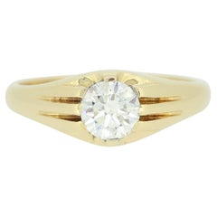 Vintage 1.03 Carat Diamond Gypsy Ring