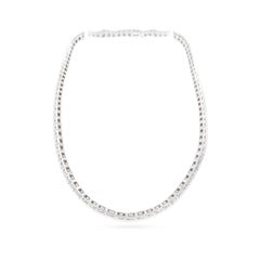 Vintage 10.38 Carat Baguette Cut Diamond & Platinum Collar Necklace