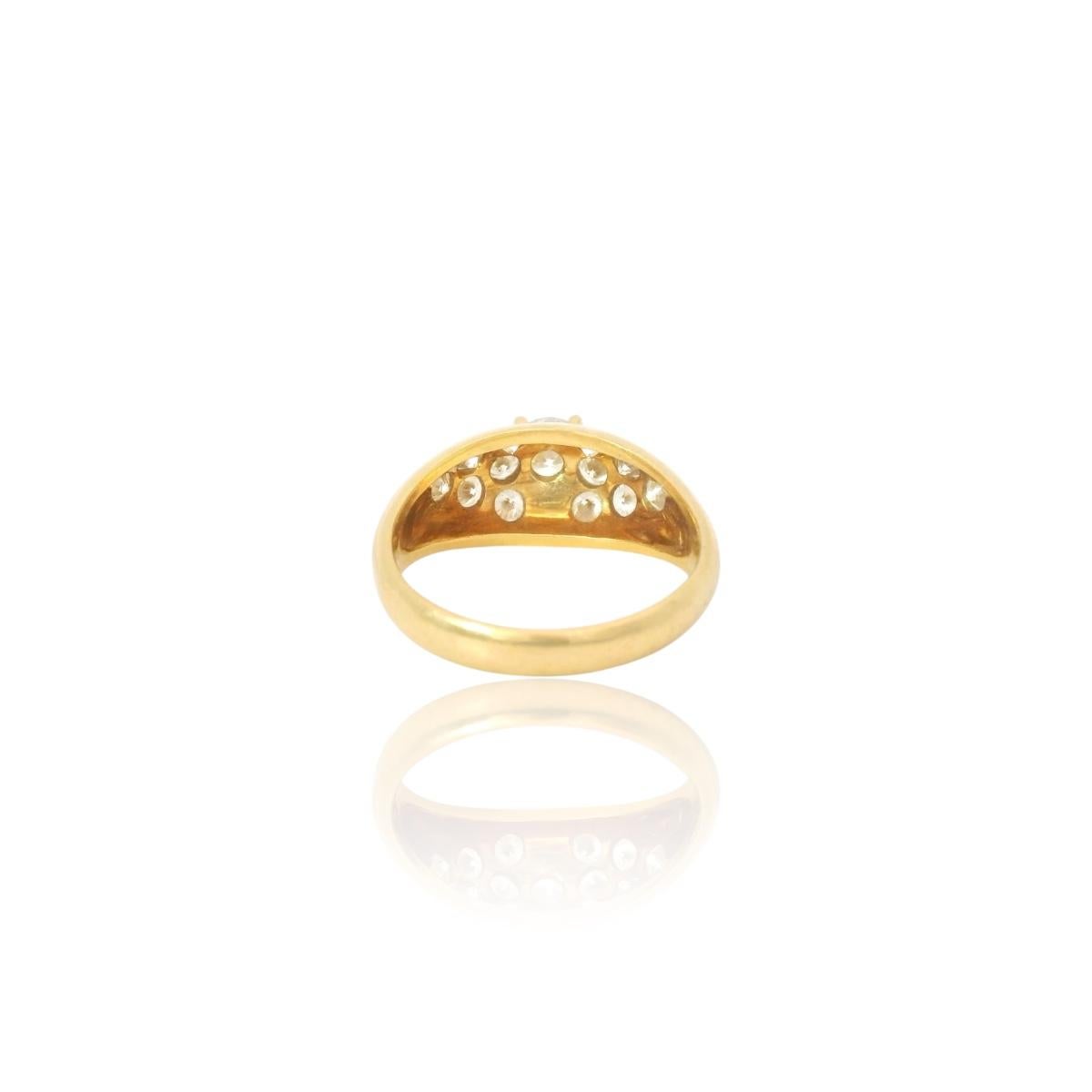 Vintage 1.05 Carats Diamonds ring circa 1980 Unisexe en vente