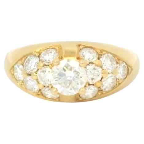 Vintage 1.05 Carats Diamonds ring circa 1980 en vente