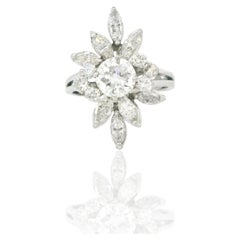 Vintage 1.06 Carats certified diamond ring circa 1970