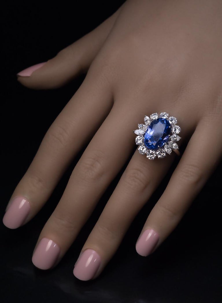 Vintage 10.66 Ct Ceylon Sapphire Diamond Ring at 1stDibs costco