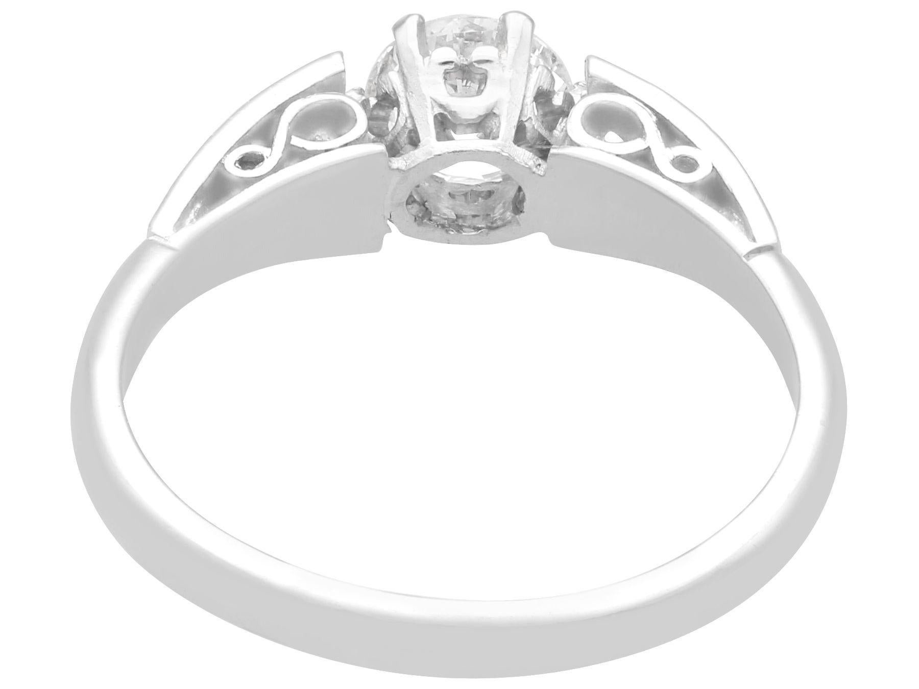 Solitär-Ring aus Platin mit 1,07 Karat Diamant im Zustand „Hervorragend“ im Angebot in Jesmond, Newcastle Upon Tyne